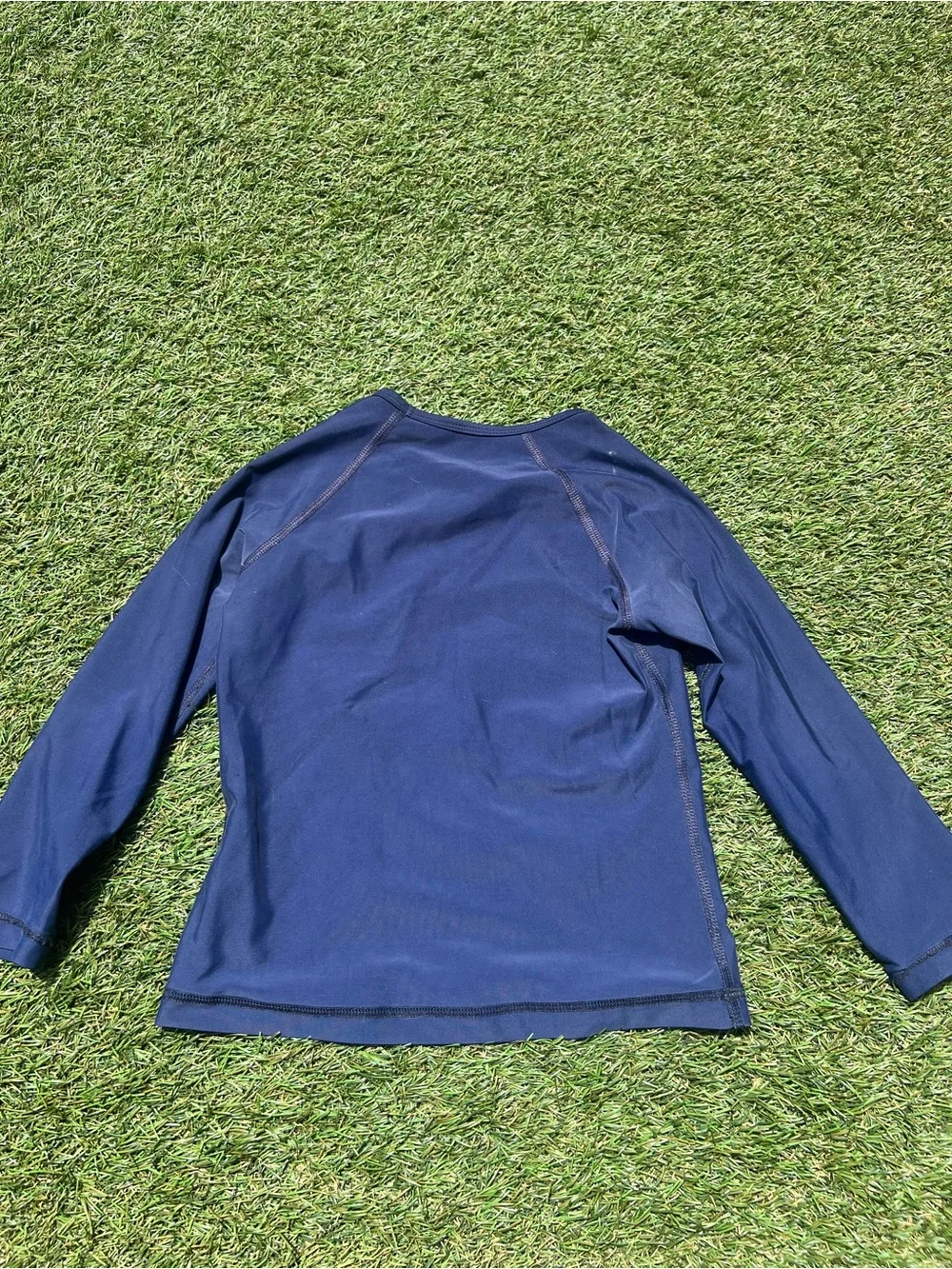 Vilebrequin Kids Navy Turtle Long Sleeve Rash Guard Swim Shirt